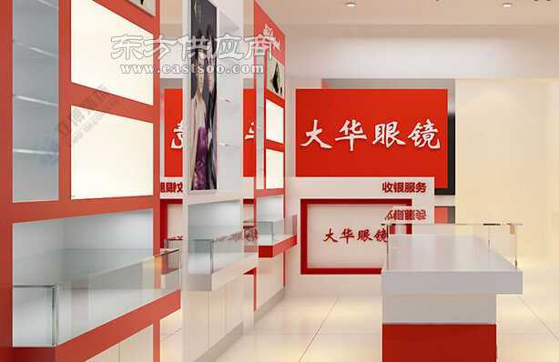 不锈钢烤漆眼镜店装修与展柜设计的艺术融合